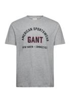 Printed Graphic Ss T-Shirt GANT Grey