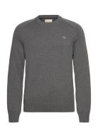 Casual Cotton C-Neck GANT Grey
