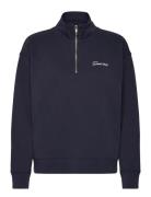Script Half Zip Sweat GANT Navy