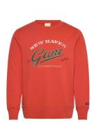 Graphic Sweat C-Neck GANT Orange