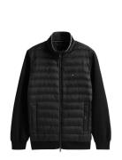 Mix Media Ess Rwb Stand Collar Tommy Hilfiger Black