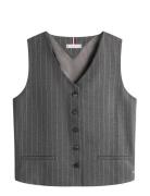 Pinstripe Tailored Vest Tommy Hilfiger Grey