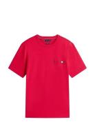 Small Crest Outline Tee Tommy Hilfiger Red