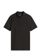 Performance Pique Zip Polo Tommy Hilfiger Black