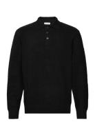 Jjspence Knit Polo Ls Jack & J S Black