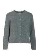 Vicheena O-Neck L/S Button Knit Cardigan Vila Grey