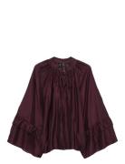 Vmjenna 7/8 Frill Top Wvn Ga Vero Moda Red