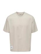 Onslale Ovz Ss Xt Tee ONLY & SONS Beige