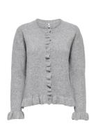 Onlrima Life Ls Fril Butto Cardi Cs Knt ONLY Grey