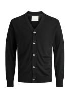 Jprblamerino Knit V-Neck Cardigan Jack & J S Black