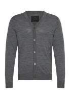 Jprblamerino Knit V-Neck Cardigan Jack & J S Grey