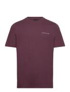 Script T-Shirt Lyle & Scott Burgundy