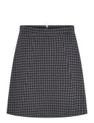 Madeleine Houndstooth Skirt Jumperfabriken Grey