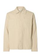Slhregtate Cord Overshirt Selected Beige
