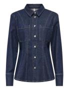 Onlrosie L/S Fitted Dnm Jacket Gua ONLY Blue