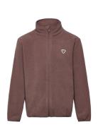 Hmljr Fleece Zip Jacket Bee Hummel Brown