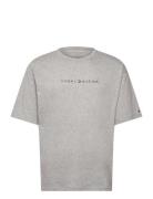 Ss Tee Cont. Logo Tommy Hilfiger Grey