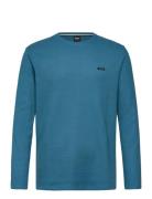 Waffle Ls-Shirt BOSS Blue
