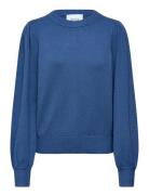 Msjudy Round Neck Pullover Minus Blue