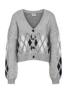 Nmnara L/S V-Neck Knit Cardigan Fwd Dd NOISY MAY Grey