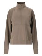 Jillnana W Half Zip Athlecia Beige