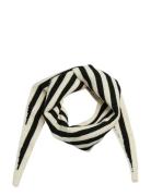 Pclullu Mini Stripe Knit Scarf Bc Pieces Cream