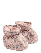 Puffer Baby Booties Fuffa Wheat Pink