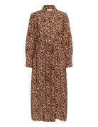 Creluna Shirt Dress Cream Brown