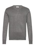 Ecovero V-Neck L/S Knit Lindbergh Grey