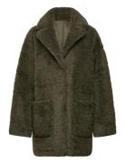 Msalda Reversible Faux Fur Jacket Minus Green