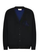 Ls Cttn Cashmere 3D Logo Cardiga Calvin Klein Jeans Black