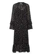 Objgina L/S Re Long Dress E Wi 25 Object Black