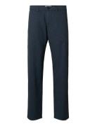 Slh196-Straight Miles Brushed Pant Noos Selected Navy