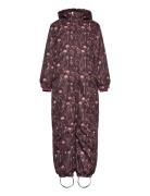 Snow Suit Aop Minymo Burgundy