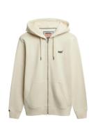 Essential Logo Zip Hoodie Hb Superdry White