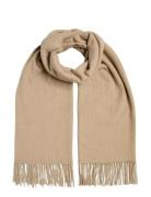 Pckial New Long Scarf Noos Bc Pieces Beige