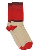 Elisabeth Glitter Socks Mp Denmark Red