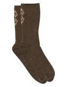 Hjørdis Socks - Anti-Slip Mp Denmark Brown