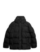 Hooded 5 Baffle Sports Puffer Superdry Black