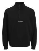 Jjesoho Sweat Quarter Zip Hn Noos Jnr Jack & J S Black