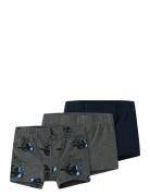 Nmmtights 3P Dark Grey Mel Skull Noos Name It Patterned