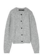 Vmnovah Ls O-Neck Button Cardi Ga Noos Vero Moda Grey