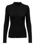 Jdyfransiska Life L/S Hi-Nck Top Jr Noos JDY Black