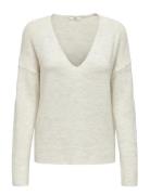 Jdyelanora L/S V-Neck Pullo. Knt Noos JDY White