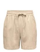 Jdysay Hw Linen String Shorts Wvn JDY Beige