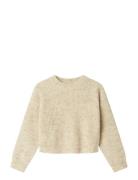 Nkfholly Ls Boxy Short Knit Noos Name It Beige