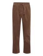Akjan Cord Pleat Pants Anerkjendt Brown