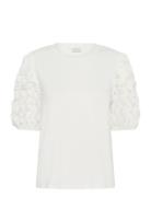 Kalinda Frill T-Shirt Kaffe White