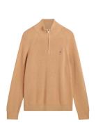 Cotton Wool Rib Half Zip GANT Khaki