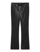 Slkaylee Pu Kickflare Pants Soaked In Luxury Black